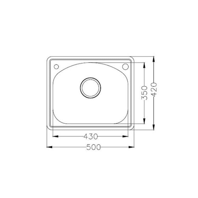 AT5042 | Sink - Top (500x420x190mm) - ThatRenoStore