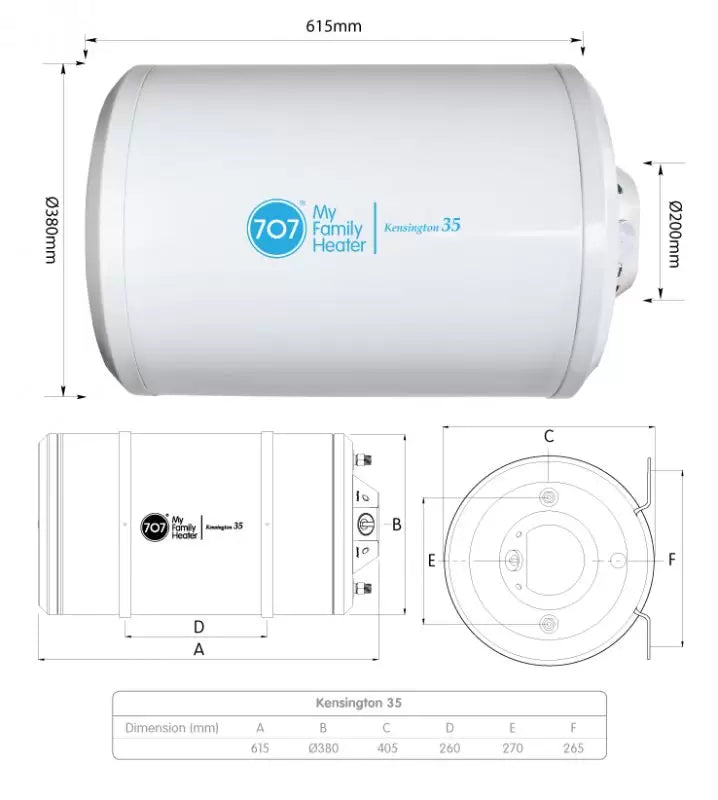 707 | KENSINGTON 35 Storage Water Heater