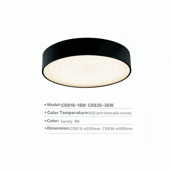 SLCR818 RD Surface Light | 18W/8" Inch - RGB