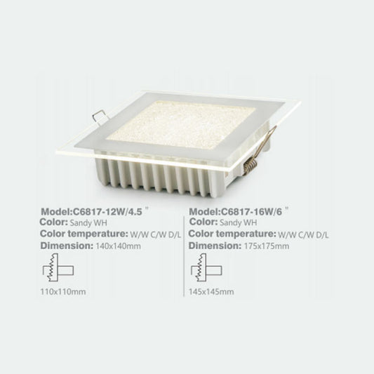 SLC6817 SQ Downlight | 12W/4.5" Inch
