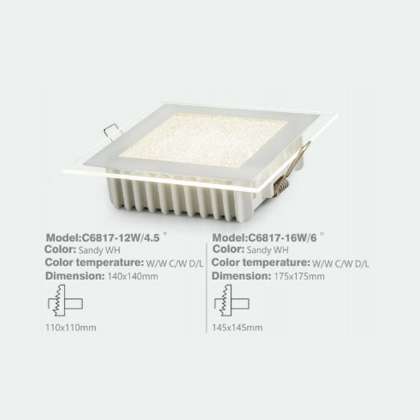 SLC6817 SQ Downlight | 16W/6" Inch