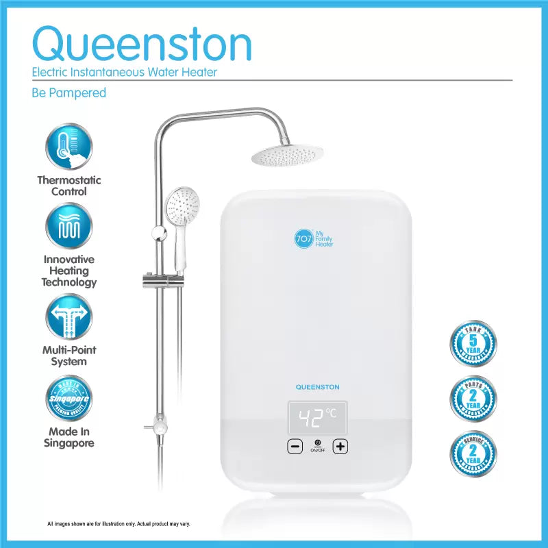 707 | QUEENSTON 3-way multimassage shower head