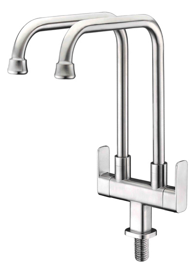 QNTL-6025-C-SS (BN) | Kitchen Double spout Cold Tap