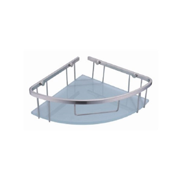 QQNTL-B11804 | Glass Corner Bathroom Basket