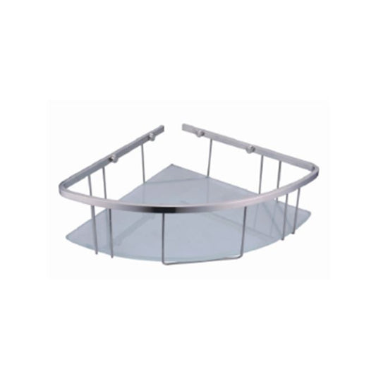 QQNTL-B11805 | Glass Corner Bathroom Basket - ThatRenoStore