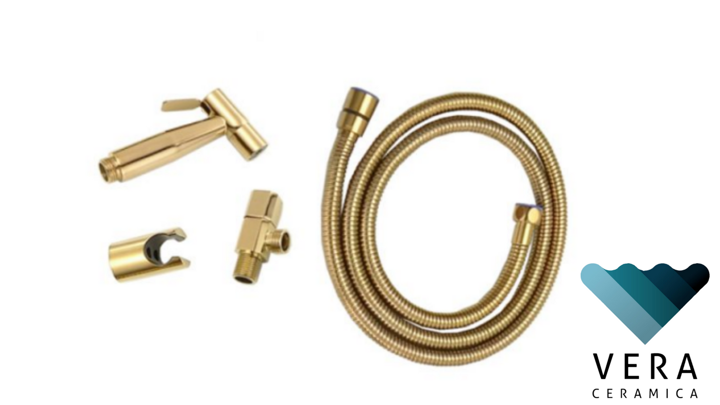 VVA.2012J-MG | Bidet Spray Set (Valve, Hose, Spray Gun, Holder) - ThatRenoStore