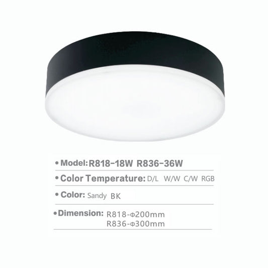 SLR836 RD Surface Light | 36W/12" Inch