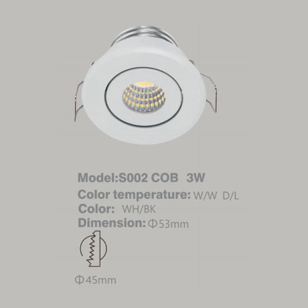 SLS002 | Spot Down Light - COB 3W