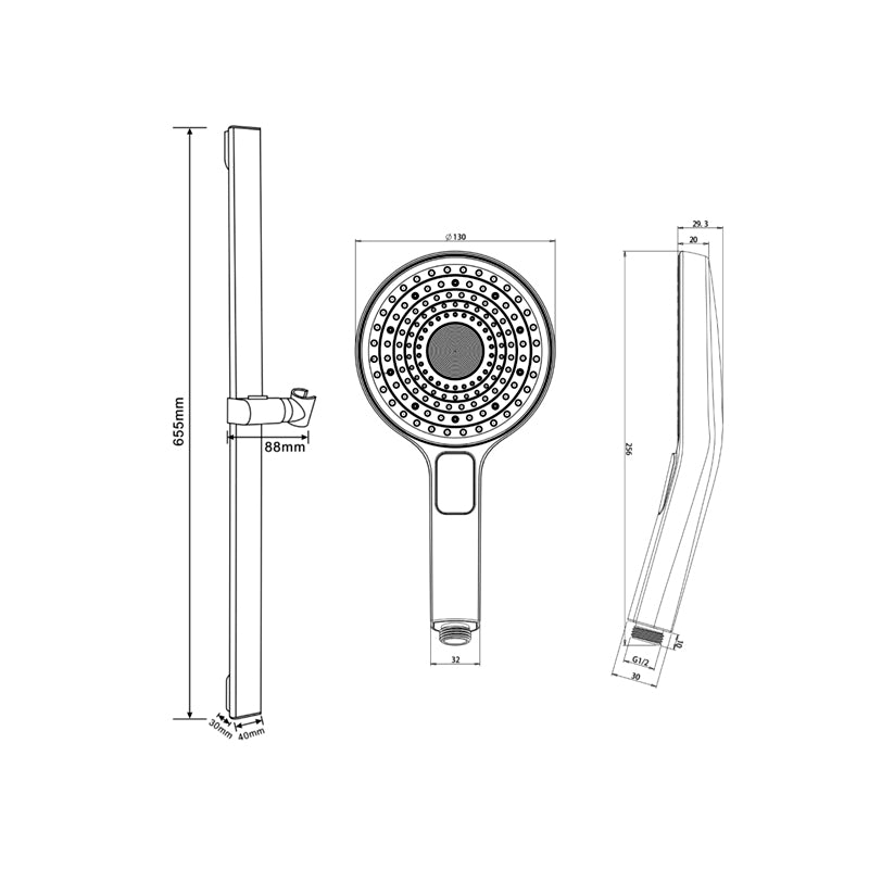 ATSH320CP | Hand Shower Set - ThatRenoStore