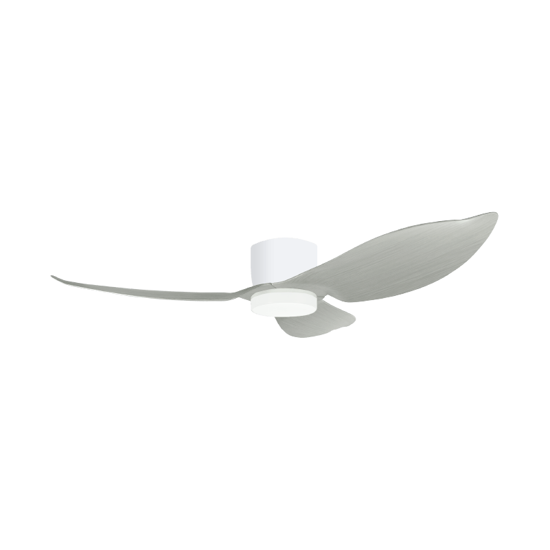 Mistral Solar 36 Ceiling Fan, white with wood - ThatRenoStore