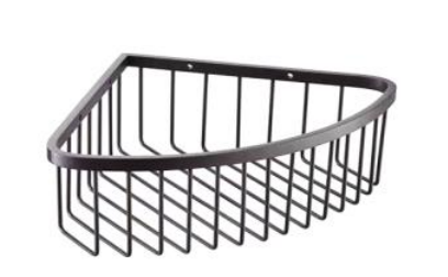 NFS-2605 GM-10" | Corner Shampoo Basket - Gunmetal