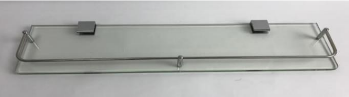 NGS-D50-CL | Single Tempered Glass Shelf - Clear