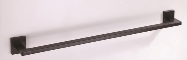 NNB-1208-BK | Single Towel Bar - Matt Black