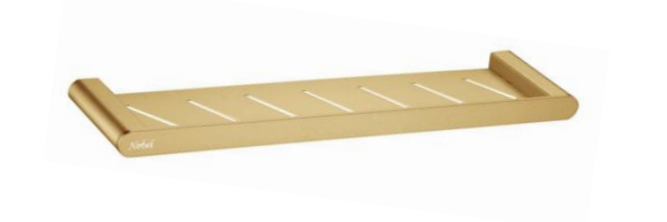 NNB-7350-GD | Single Shelf - Matt Gold