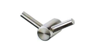 NSS-09D | Double Robe Hook - Stainless Steel Matt