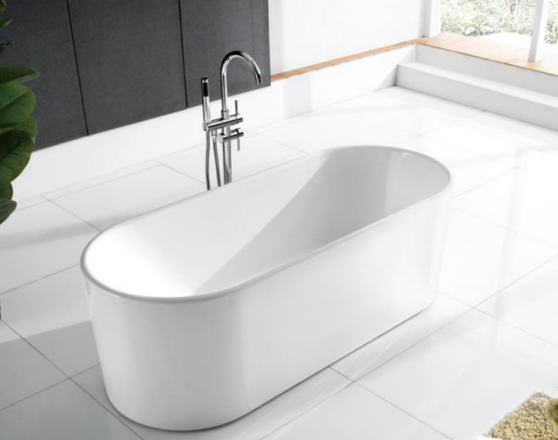 NNST-012-W-1500 | Modern Slim-line Free Standing Bathtub - White