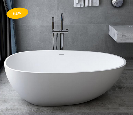 NNST-023-W-1400 | Modern Slim-line Free Standing Bathtub - White