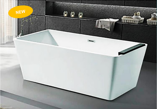 NNST-025-1500 | Modern Slim-line Free Standing Bathtub - White