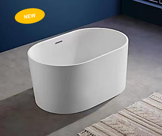 NNST-030-1000 | Modern Slim-line Free Standing Bathtub - White