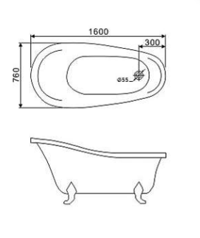 NNST-825-W-1600 | Victorian Lifestyle Free-Standing Bathtub - White