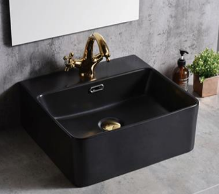 NC-7460-BK | Ceramic Art Basin - Matt Black