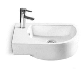 NC-7715 | Ceramic Art Basin - White