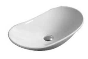 NC-7811-WT | Ceramic Art Basin - White