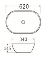 NC-7811-WT | Ceramic Art Basin - White