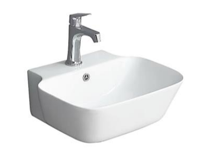 NC-7995 | Ceramic Art Basin - White