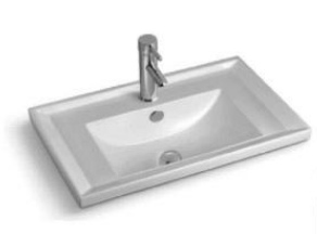 NC-80L | Ceramic Insert Basin - White