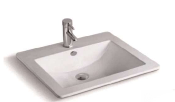 NC-9050 | Ceramic Insert Basin - White