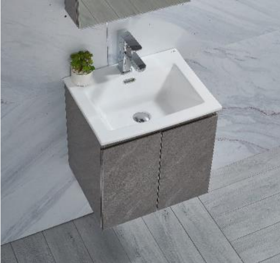 NCPA-502 (A) | Basin Cabinet - White Marble/Grey Marble/Dark Marble