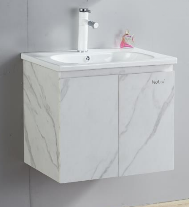 NCPA-502 (A) | Basin Cabinet - White Marble/Grey Marble/Dark Marble