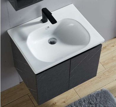 NCPA-622 (A) | Basin Cabinet - White Marble/Grey Marble/Dark Marble