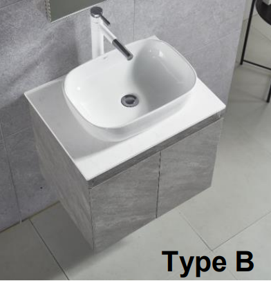 NCSS-692 (B/C) | Basin Cabinet - White Marble/Sand Beige Marble/Grey Marble/Dark Marble