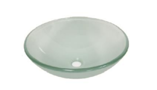 NGB-20-FW | Tempered Glass Basin - Frosted White