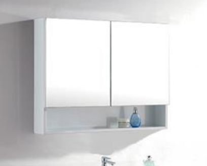 NMCB-8060 | PVC Mirror Cabinet - White