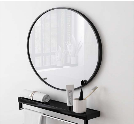 NMRG-179 | Mirror with Frame -  Black Matt/Gunmetal/White Matt