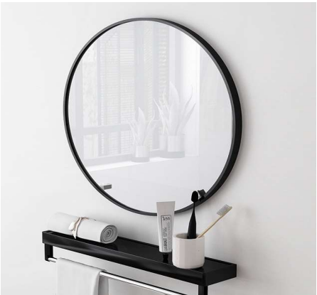 NMRG-188 | Mirror with Frame - Black Matt/Gunmetal/Brushed Gold/White Matt