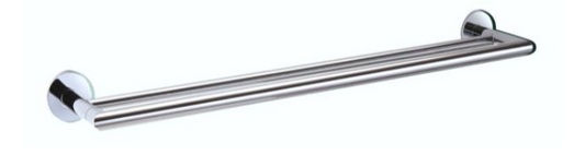 N61012-CP | Double Towel Bar - Chrome Polish