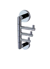 N61033-CP | 3 Swivel Hooks - Chrome Polish