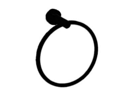 N63020-BK | Towel Ring - Matt Black