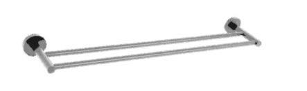 N65012-600-MT | Double Towel Bar - Matt