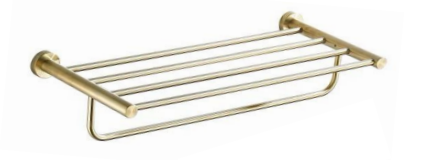 N68002-BGD | Towel Rack - Brushed Gold