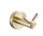 Nobel Robe Hook N68032-BGD | Double Robe Hook - Brushed Gold – ThatRenoStore