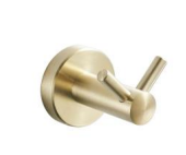 N68032-BGD | Double Robe Hook - Brushed Gold