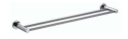 N90002-600 | Double Towel Bar - Chrome Polish