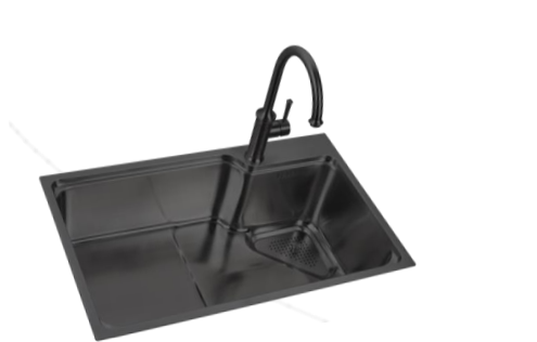 NSB-7046-Nano black | Stainless Steel Sink - Nano Black