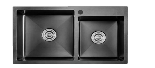 NU-12-BK | Stainless Steel Sink - Matt Black