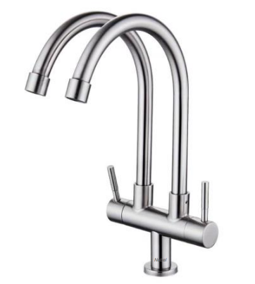 NN-6288-SS | Duo Sink Tap - Stainless Steel Matt